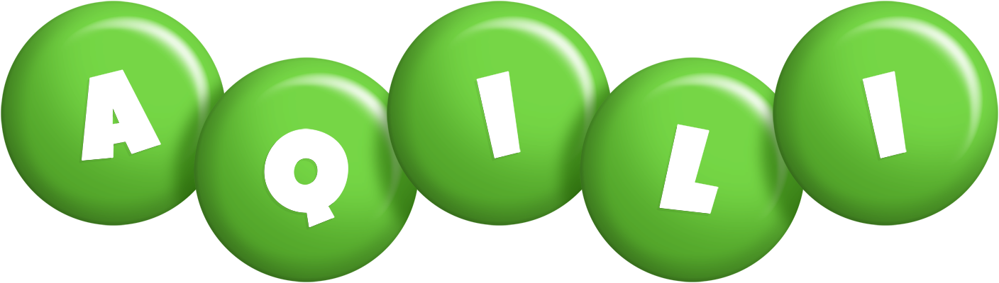 Aqili candy-green logo