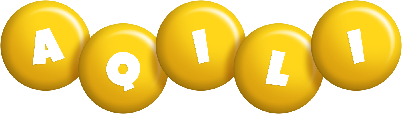 Aqili candy-yellow logo