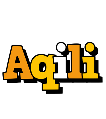 Aqili cartoon logo