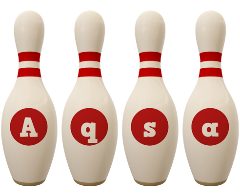 Aqsa bowling-pin logo