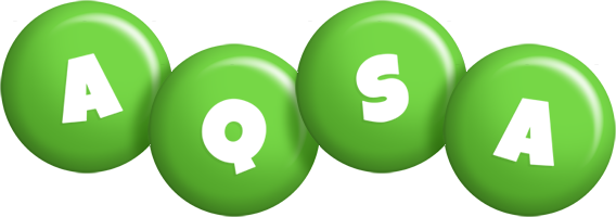 Aqsa candy-green logo