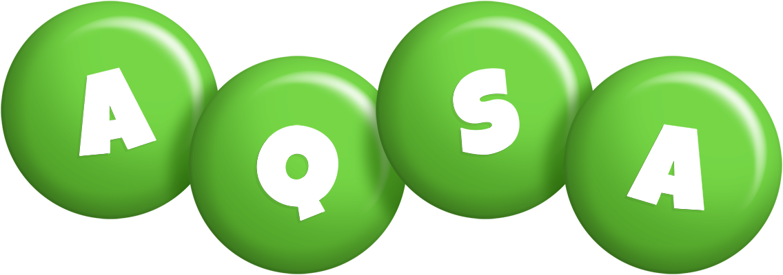 Aqsa candy-green logo