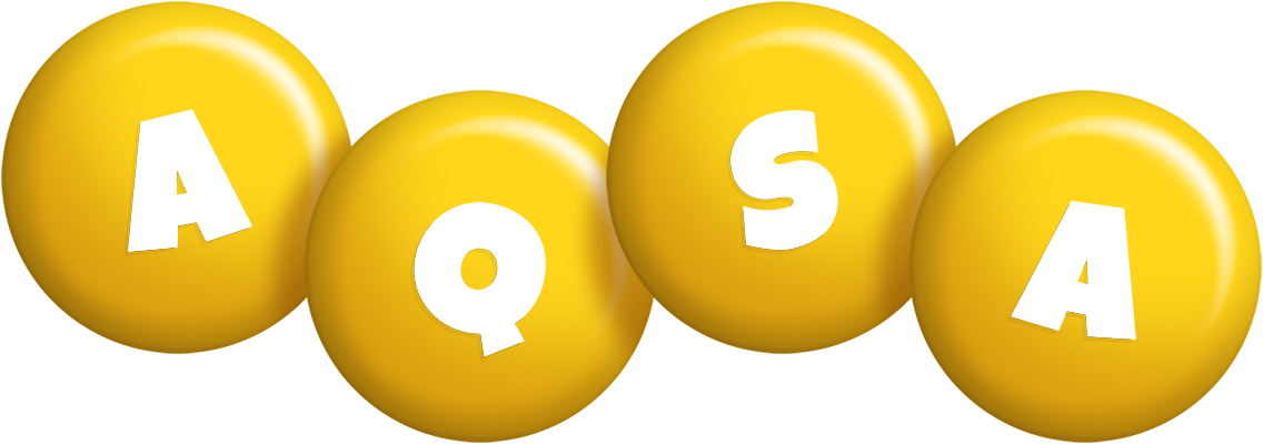 Aqsa candy-yellow logo