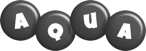 Aqua candy-black logo