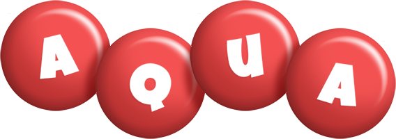 Aqua candy-red logo