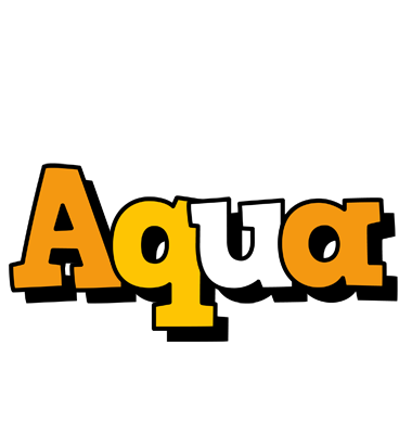 Aqua cartoon logo