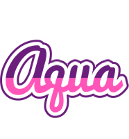 Aqua cheerful logo