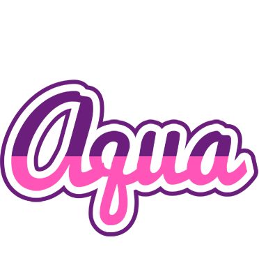Aqua cheerful logo