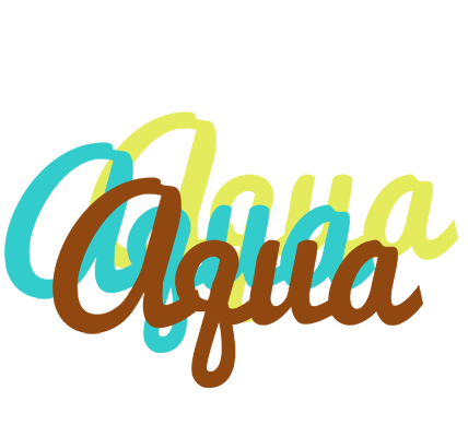 Aqua cupcake logo