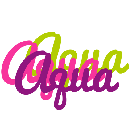 Aqua flowers logo