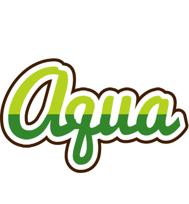 Aqua golfing logo