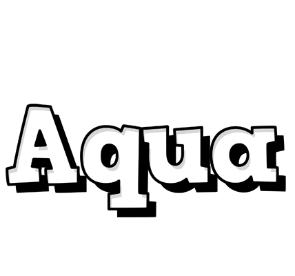 Aqua snowing logo