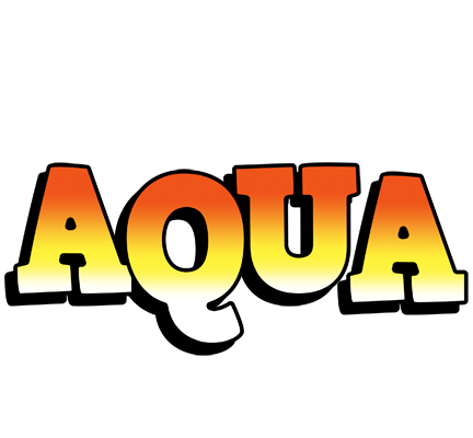 Aqua sunset logo