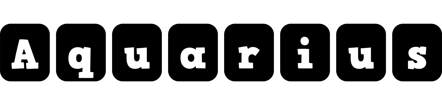 Aquarius box logo
