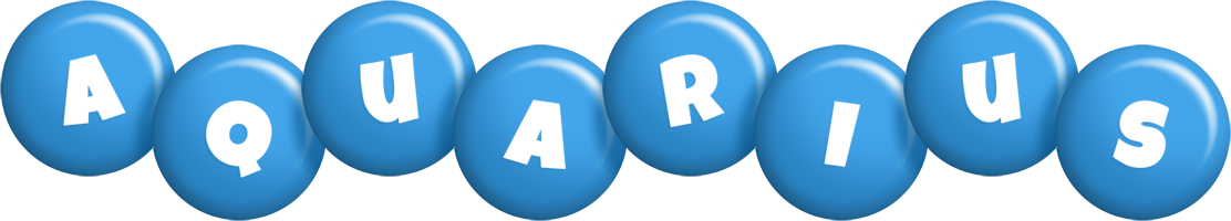 Aquarius candy-blue logo