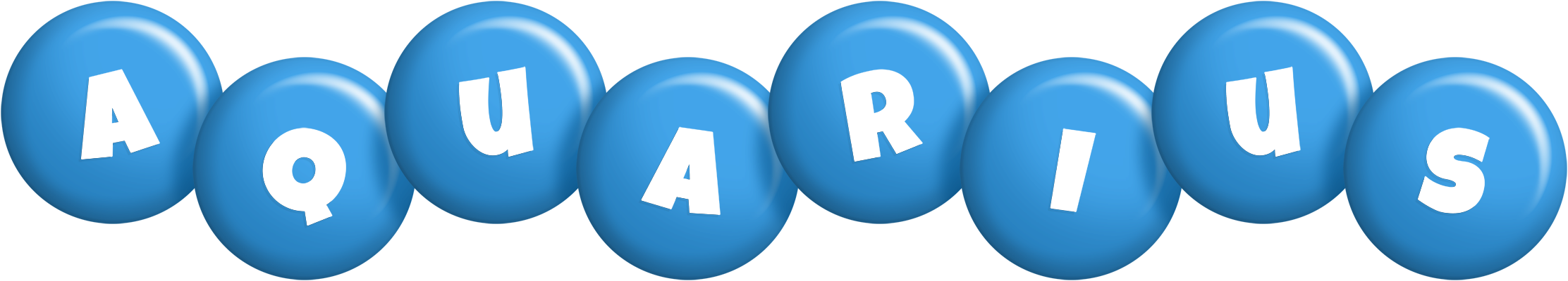 Aquarius candy-blue logo