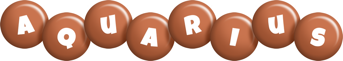 Aquarius candy-brown logo