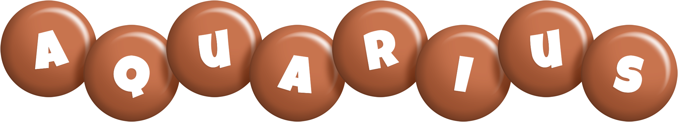 Aquarius candy-brown logo