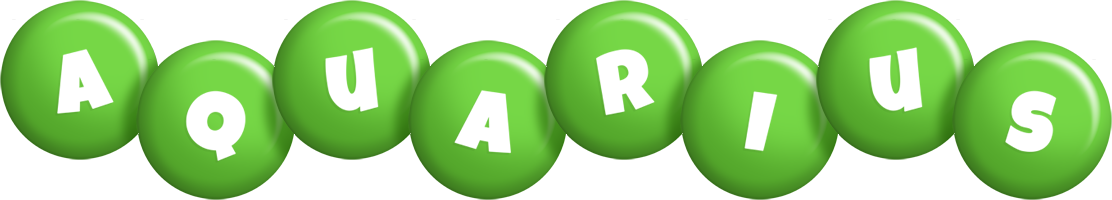 Aquarius candy-green logo