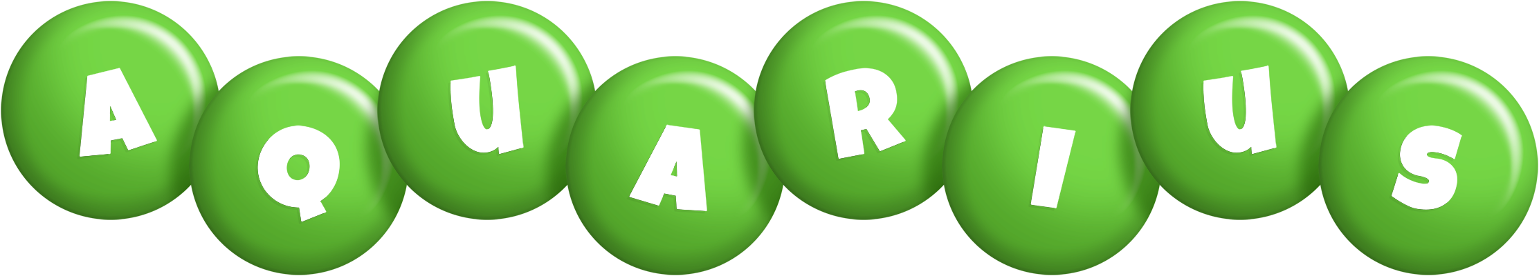 Aquarius candy-green logo