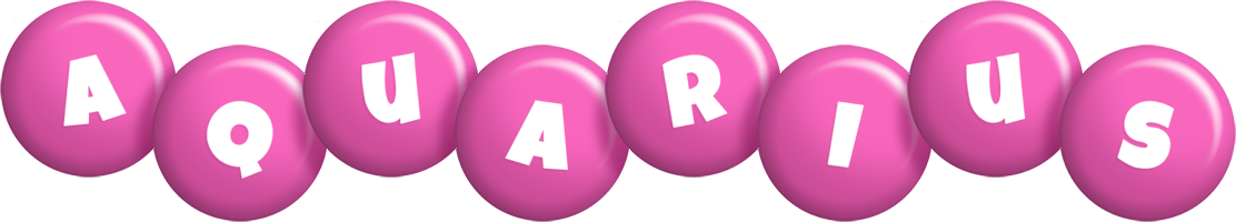 Aquarius candy-pink logo