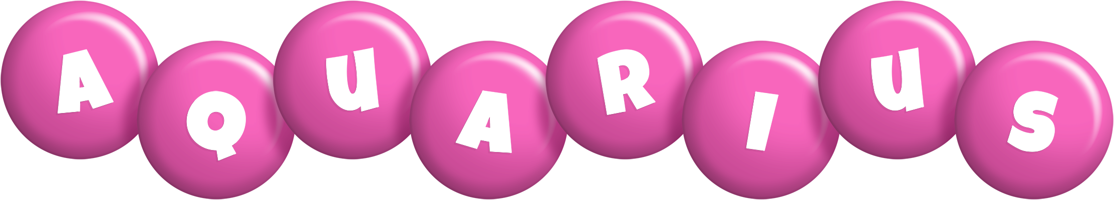 Aquarius candy-pink logo