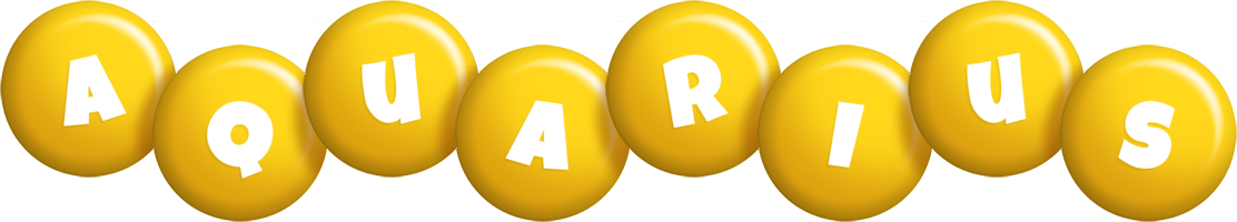 Aquarius candy-yellow logo
