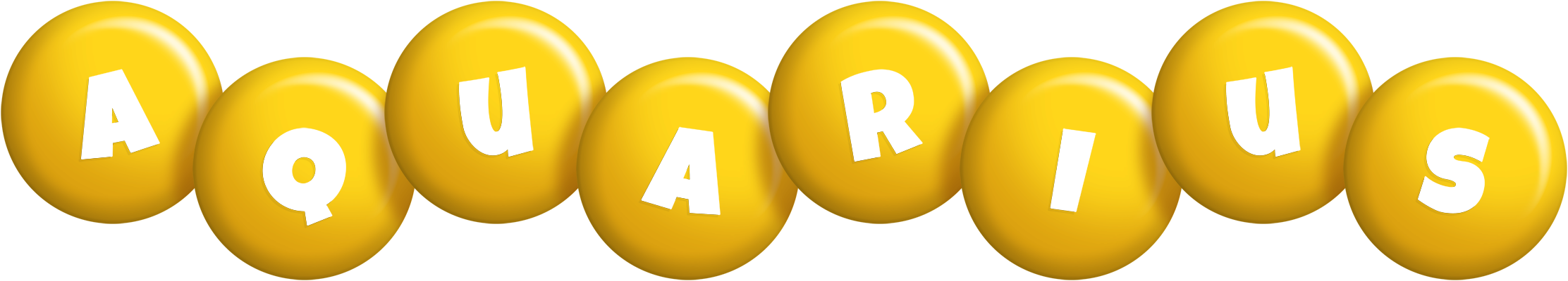 Aquarius candy-yellow logo