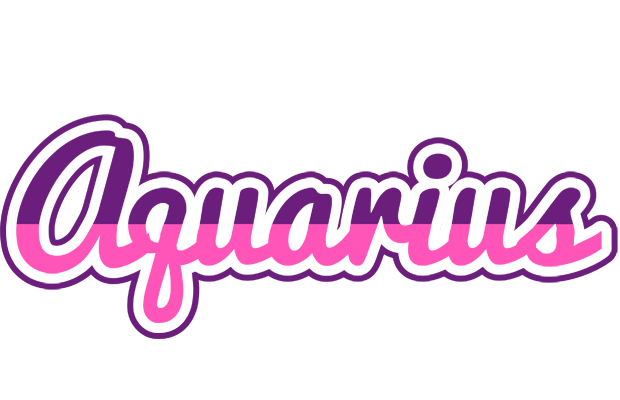 Aquarius cheerful logo