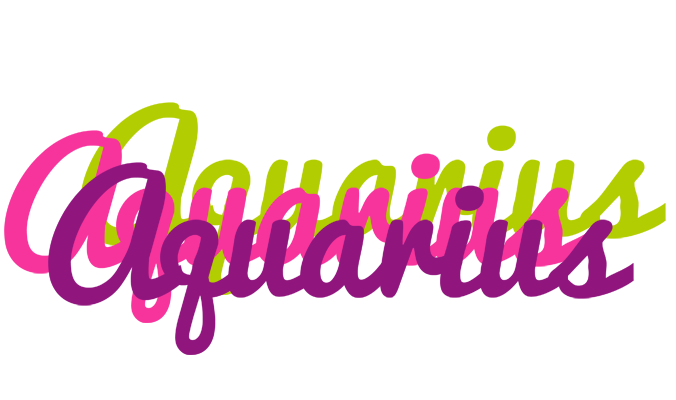 Aquarius flowers logo