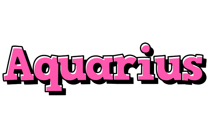 Aquarius girlish logo