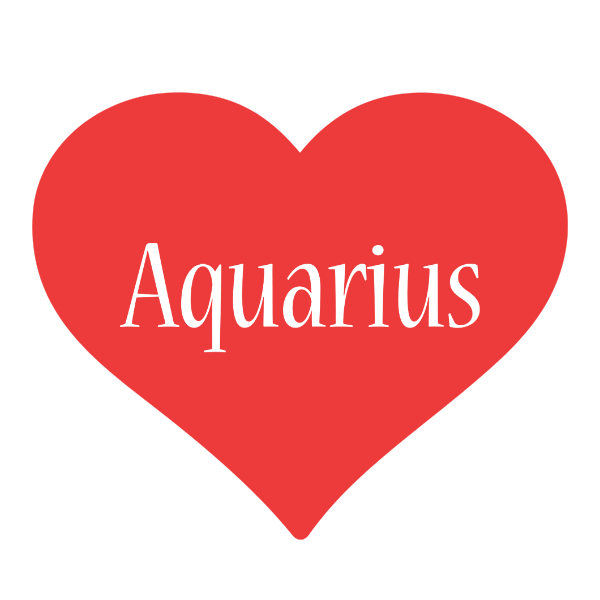Aquarius love logo
