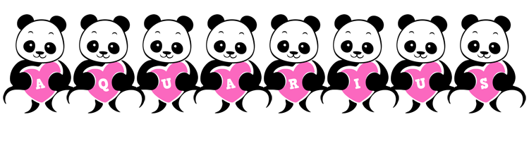 Aquarius love-panda logo