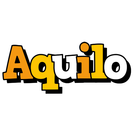 Aquilo cartoon logo