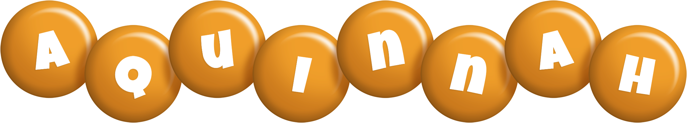 Aquinnah candy-orange logo