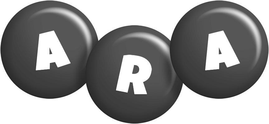Ara candy-black logo