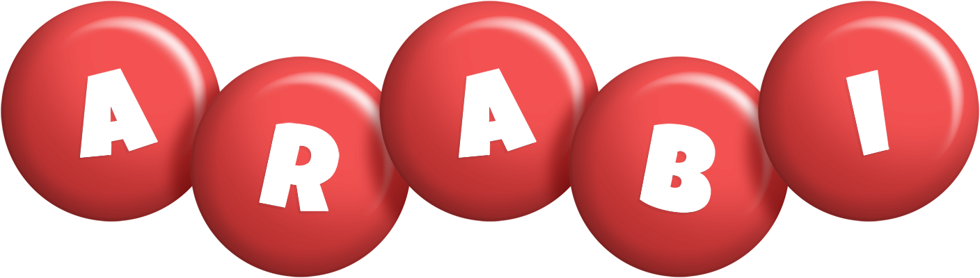 Arabi candy-red logo