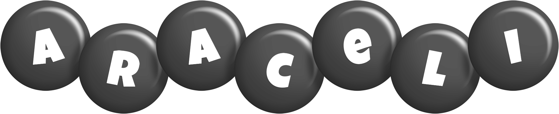 Araceli candy-black logo