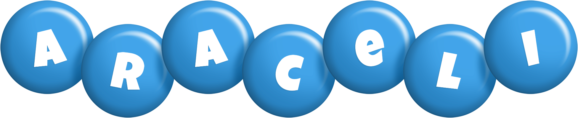 Araceli candy-blue logo