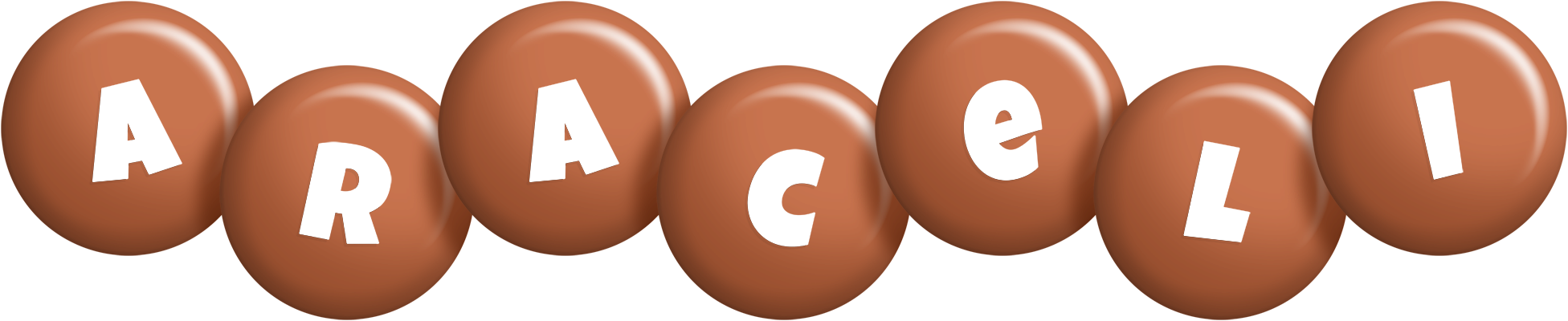 Araceli candy-brown logo
