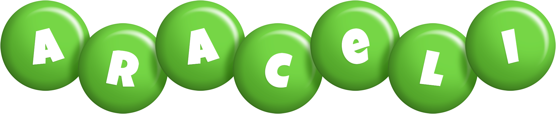 Araceli candy-green logo