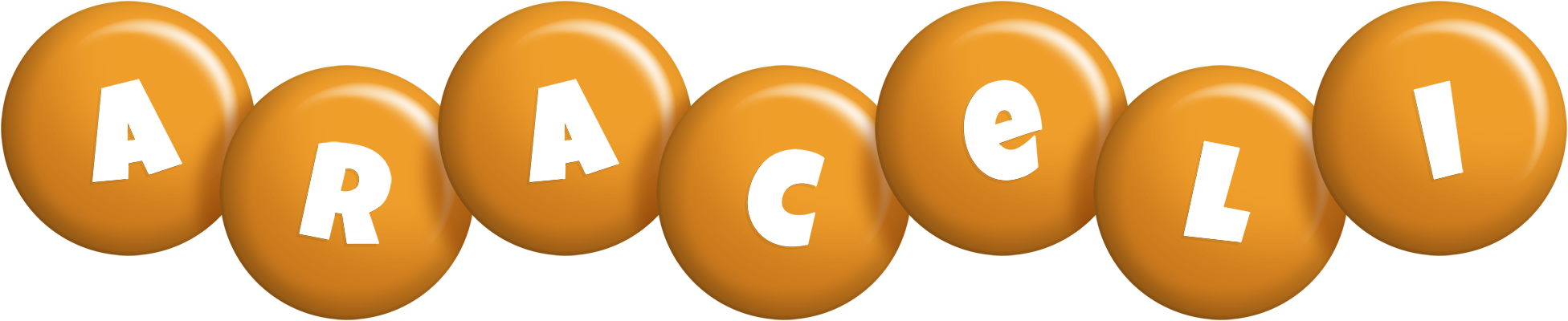 Araceli candy-orange logo