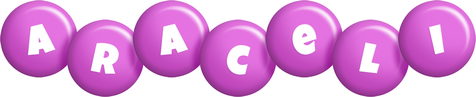 Araceli candy-purple logo