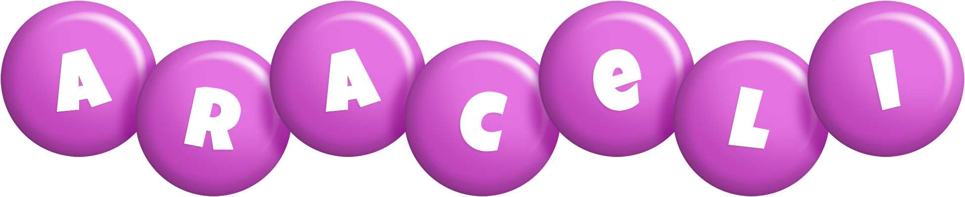 Araceli candy-purple logo