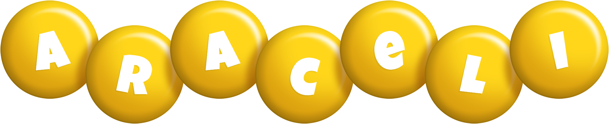 Araceli candy-yellow logo