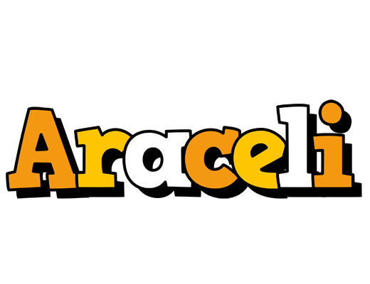 Araceli cartoon logo