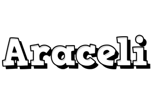Araceli snowing logo