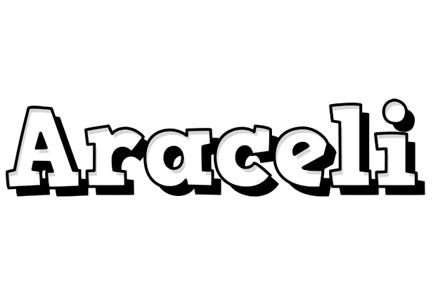 Araceli snowing logo