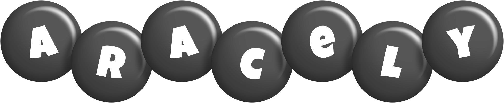 Aracely candy-black logo
