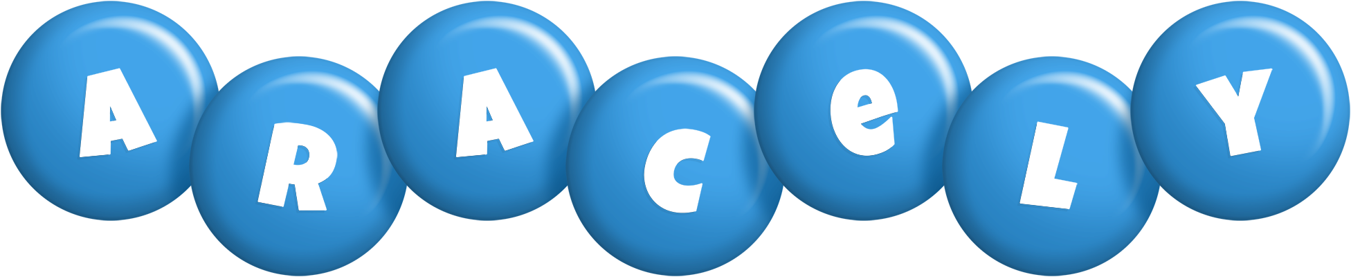 Aracely candy-blue logo